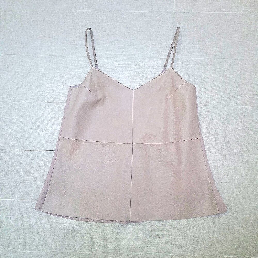 Banana Repbulic Leather Front Tank - Dusty Pink - XS